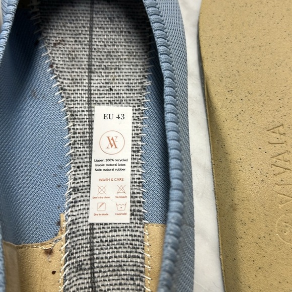 VIVAIA Light Blue Aria 2.0 Casual Pointed Toe Ballet Flat Size 43/US11 - Picture 11 of 13